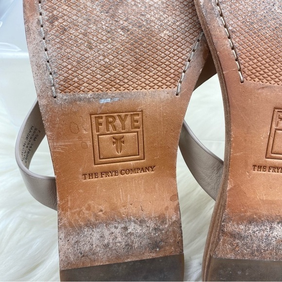 FRYE PERRY KNOT THONG LEATHER FLIP FLOP SANDALS SIZE 7.5 - Picture 7 of 8
